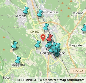 Mappa CAP, 28021 Borgomanero NO, Italia (1.728)