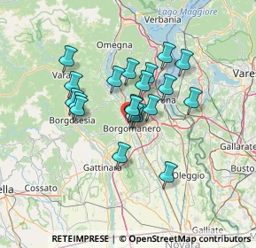 Mappa CAP, 28021 Borgomanero NO, Italia (10.136)