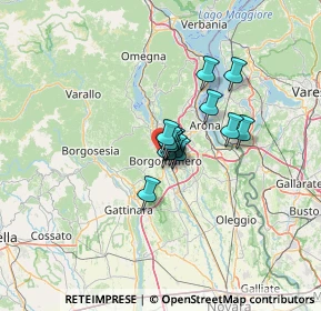 Mappa CAP, 28021 Borgomanero NO, Italia (6.86429)