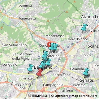 Mappa Via del Lazzaretto, 24121 Bergamo BG, Italia (2.07667)