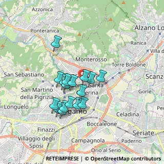 Mappa Via del Lazzaretto, 24121 Bergamo BG, Italia (1.41412)