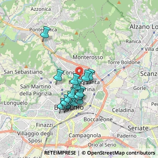 Mappa Via del Lazzaretto, 24121 Bergamo BG, Italia (1.48882)