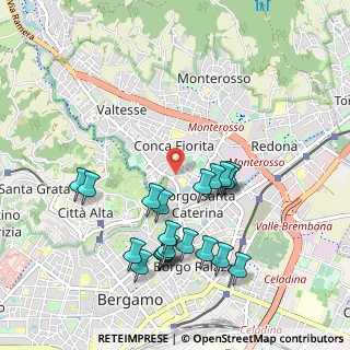 Mappa Via del Lazzaretto, 24121 Bergamo BG, Italia (1.006)