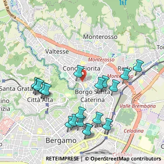 Mappa Via del Lazzaretto, 24121 Bergamo BG, Italia (1.126)