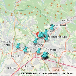 Mappa Via del Lazzaretto, 24121 Bergamo BG, Italia (3.59067)