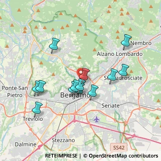 Mappa Via del Lazzaretto, 24121 Bergamo BG, Italia (3.35385)
