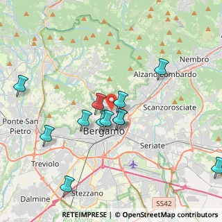 Mappa Via del Lazzaretto, 24121 Bergamo BG, Italia (3.83167)