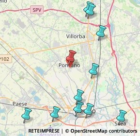 Mappa Via P. Biasini, 31050 Ponzano Veneto TV, Italia (5.14909)