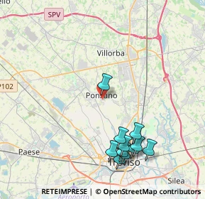 Mappa Via P. Biasini, 31050 Ponzano Veneto TV, Italia (4.43909)