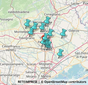 Mappa Via P. Biasini, 31050 Ponzano Veneto TV, Italia (8.50833)