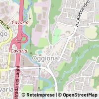 Kaart Oggiona Con Santo Stefano