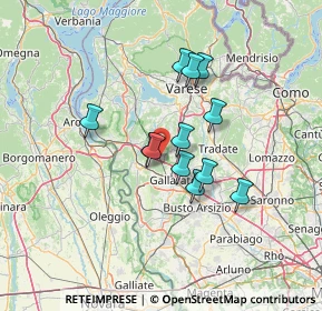 Mappa Via Monte Rosa, 21010 Besnate VA, Italia (10.33083)