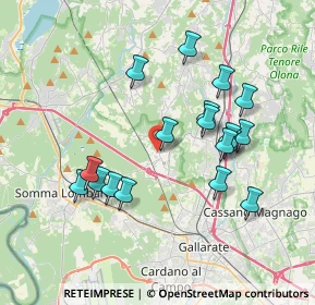 Mappa Via Monte Rosa, 21010 Besnate VA, Italia (3.52389)