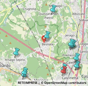 Mappa Via Monte Rosa, 21010 Besnate VA, Italia (2.83)