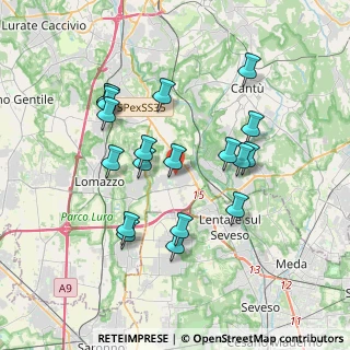 Mappa Via don luigi sturzo, 22072 Cermenate CO, Italia (3.48211)
