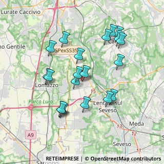 Mappa Via don luigi sturzo, 22072 Cermenate CO, Italia (3.6395)