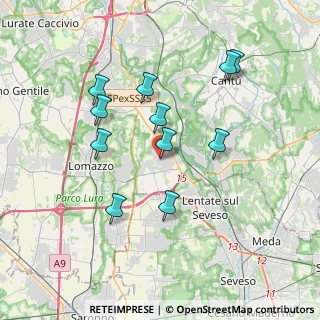 Mappa Via don luigi sturzo, 22072 Cermenate CO, Italia (3.44909)
