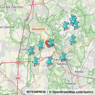 Mappa Via don luigi sturzo, 22072 Cermenate CO, Italia (3.88727)