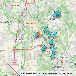 Mappa Via don luigi sturzo, 22072 Cermenate CO, Italia (3.96545)