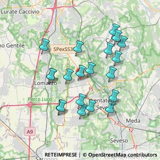 Mappa Via don luigi sturzo, 22072 Cermenate CO, Italia (3.6395)