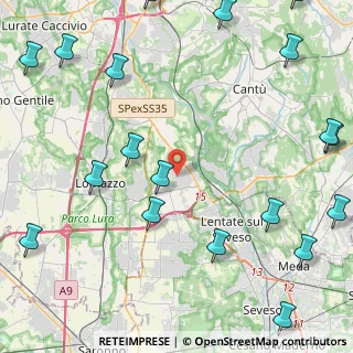 Mappa Via don luigi sturzo, 22072 Cermenate CO, Italia (6.605)