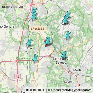 Mappa Via don luigi sturzo, 22072 Cermenate CO, Italia (3.87333)