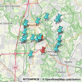 Mappa Via don luigi sturzo, 22072 Cermenate CO, Italia (3.4105)