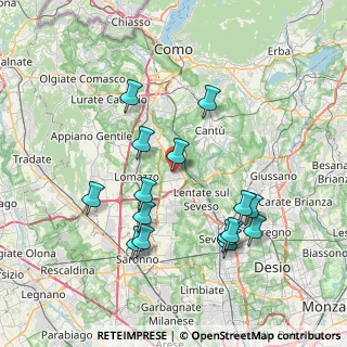 Mappa Via don luigi sturzo, 22072 Cermenate CO, Italia (7.55667)