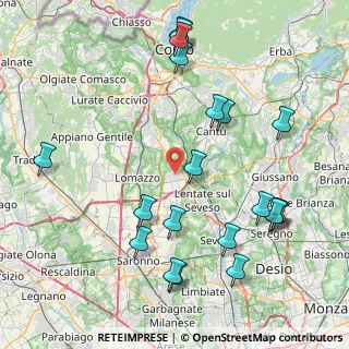 Mappa Via don luigi sturzo, 22072 Cermenate CO, Italia (9.6105)