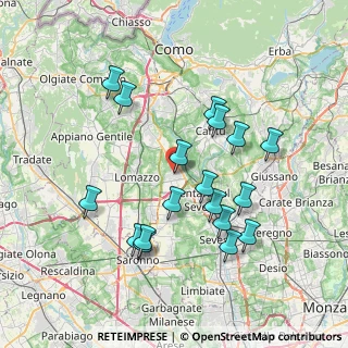 Mappa Via don luigi sturzo, 22072 Cermenate CO, Italia (7.28944)