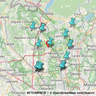 Mappa Via don luigi sturzo, 22072 Cermenate CO, Italia (7.8255)