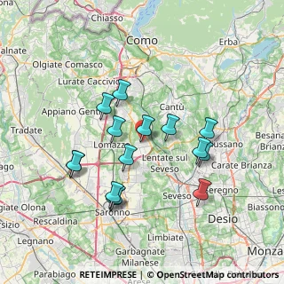 Mappa Via don luigi sturzo, 22072 Cermenate CO, Italia (6.728)