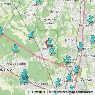 Mappa Largo Cesare Battisti, 21010 Besnate VA, Italia (3.3875)