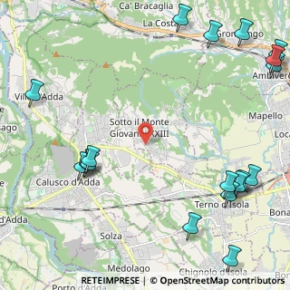 Mappa Via Calestena, 24039 Sotto il Monte Giovanni XXIII BG, Italia (3.378)