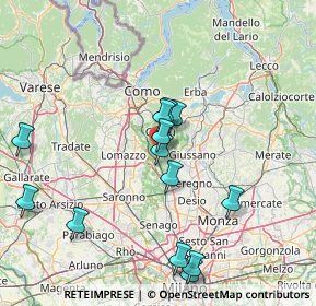 Mappa Via Cortiva, 22060 Novedrate CO, Italia (15.55538)