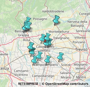 Mappa Via della Calle, 31039 Vallà TV, Italia (12.17889)