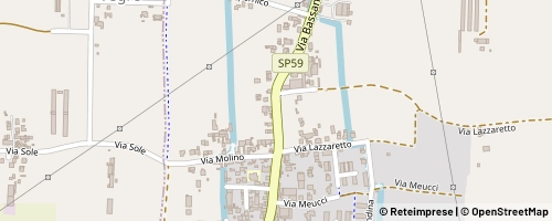 Mappa Tezze sul Brenta