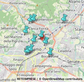 Mappa Via del Galgario, 24124 Bergamo BG, Italia (1.52091)