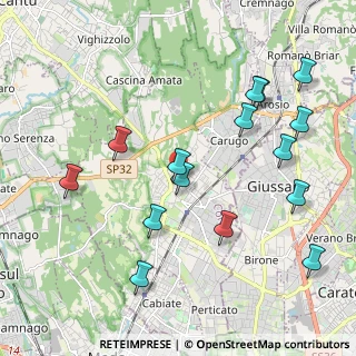 Mappa Vicolo Costone, 22066 Mariano Comense CO, Italia (2.252)
