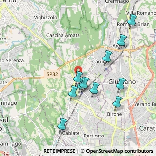 Mappa Vicolo Costone, 22066 Mariano Comense CO, Italia (1.93727)
