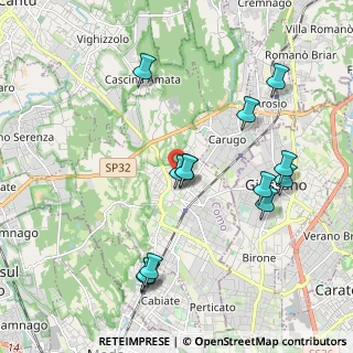 Mappa Vicolo Costone, 22066 Mariano Comense CO, Italia (2.03077)