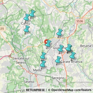 Mappa Vicolo Costone, 22066 Mariano Comense CO, Italia (3.87)