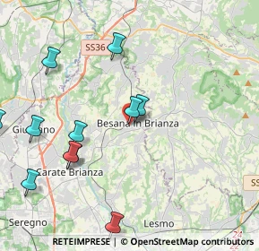 Mappa Via Alessandro Manzoni, 20842 Besana in Brianza MB, Italia (4.69364)