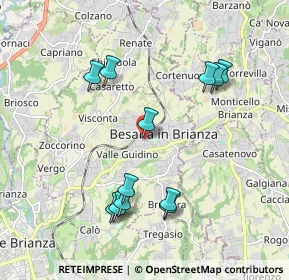 Mappa Via Alessandro Manzoni, 20842 Besana in Brianza MB, Italia (1.9575)