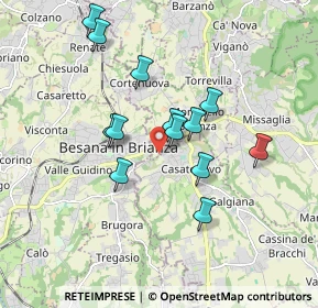 Mappa Via Monteregio, 23880 Casatenovo LC, Italia (1.54769)