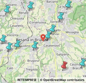 Mappa Via Monteregio, 23880 Casatenovo LC, Italia (3)