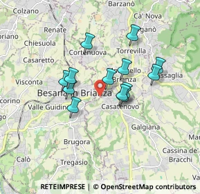 Mappa Via Monteregio, 23880 Casatenovo LC, Italia (1.35846)