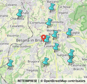 Mappa Via Monteregio, 23880 Casatenovo LC, Italia (2.15364)