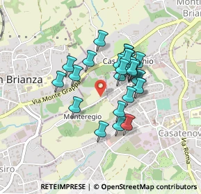 Mappa Via Monteregio, 23880 Casatenovo LC, Italia (0.325)