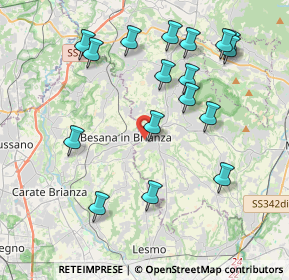 Mappa Via Monteregio, 23880 Casatenovo LC, Italia (4.23529)